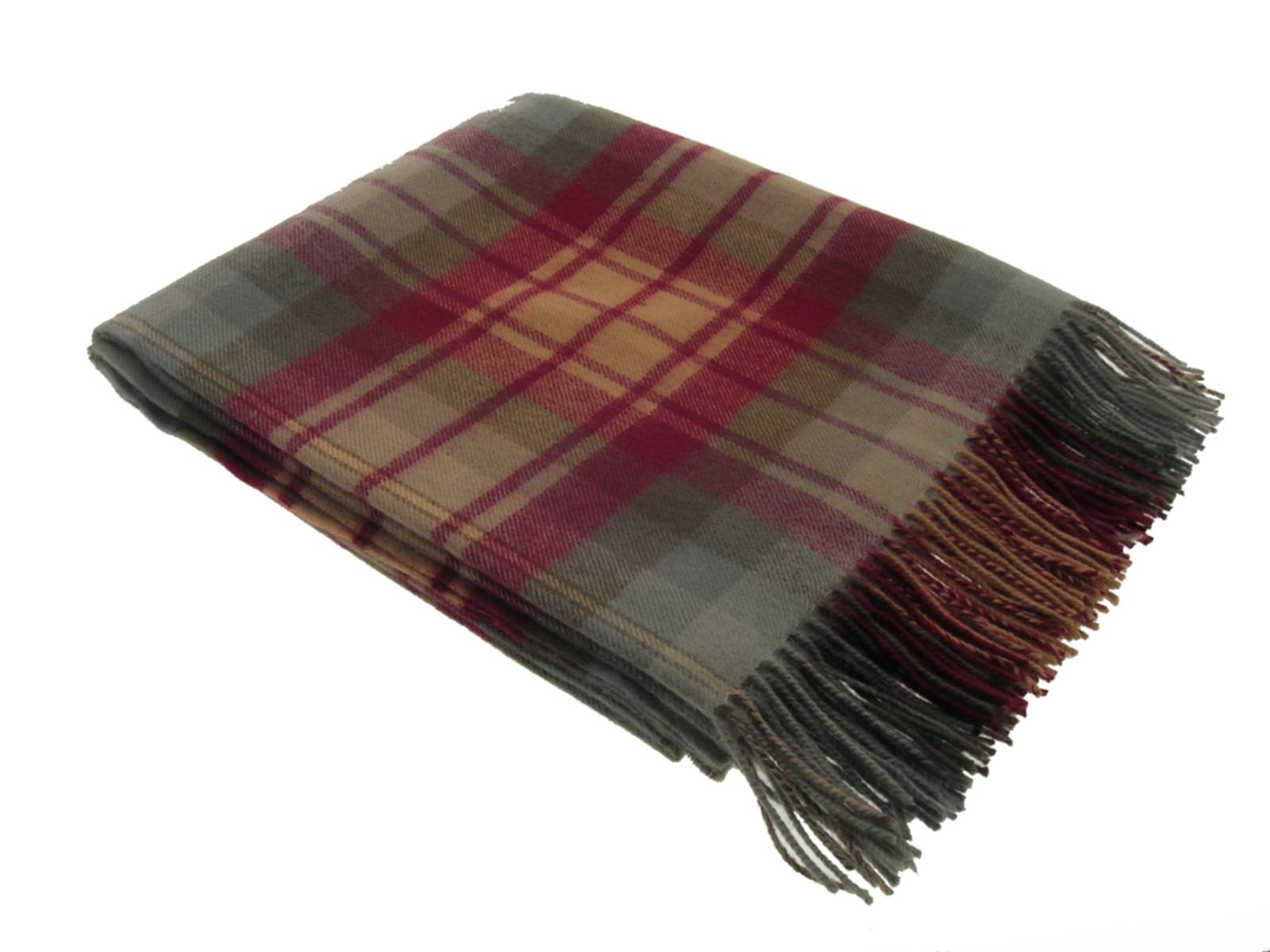 Auld Scotland Tartan Lambswool Blanket